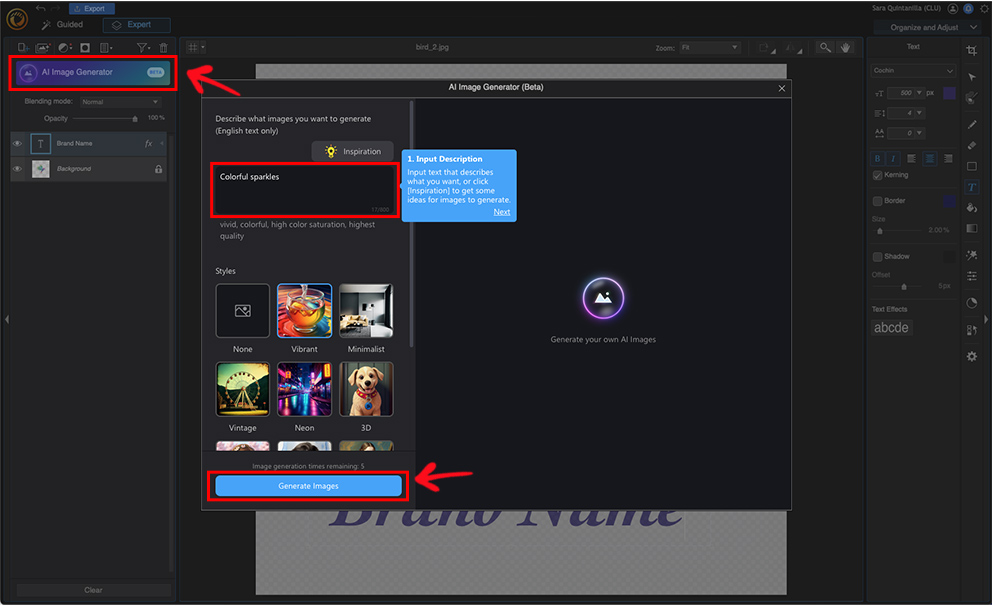 PhotoDirector - Guide Tools