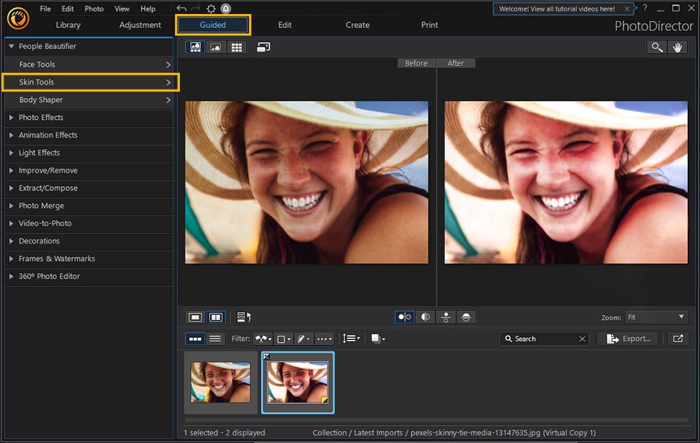 PhotoDirector - Skin Smoothener