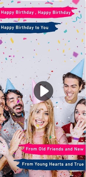 Birthday Video Maker With Song App