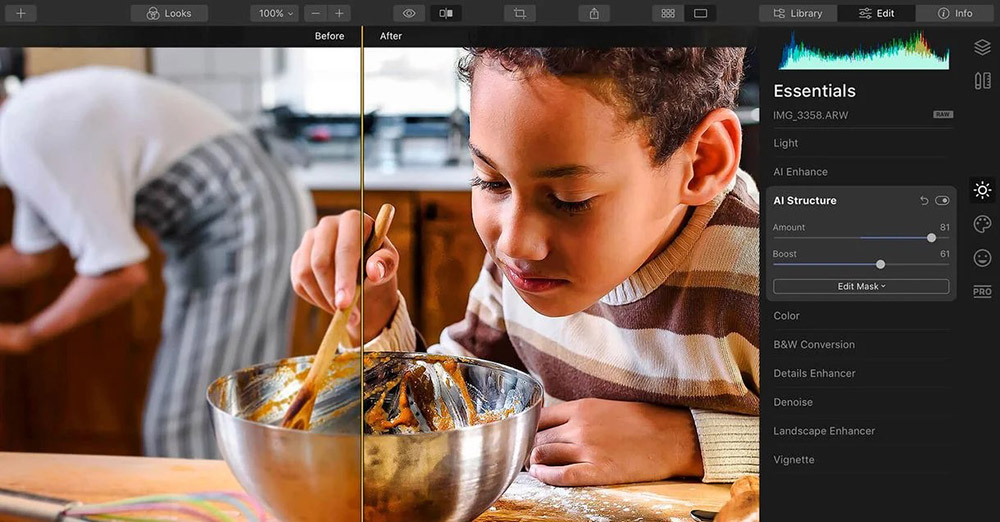 Luminar Neo Interface