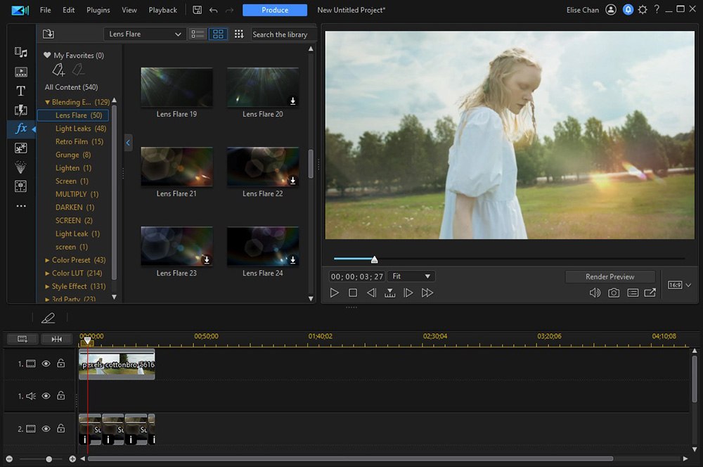 PowerDirector Interface