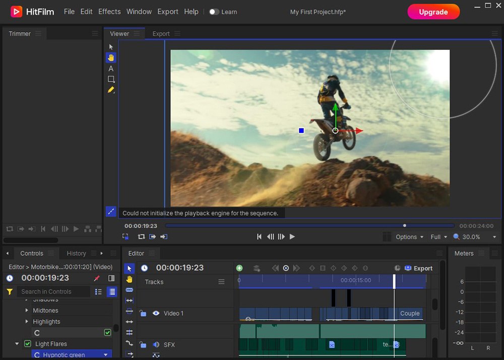 HitFilm Pro Interface