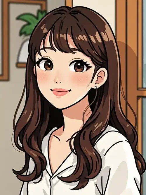 写真をイラスト化 スタイル:韓国マンガ