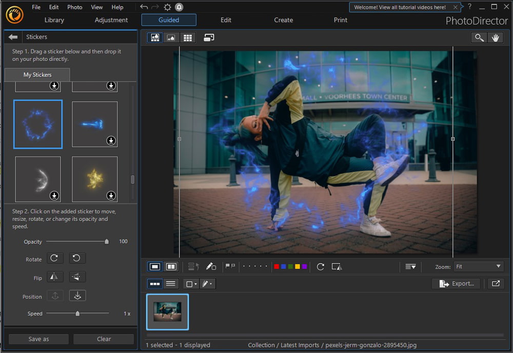PhotoDirector 365 Interface