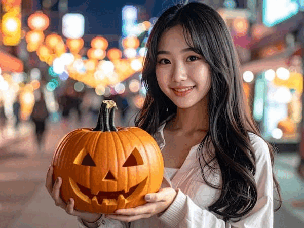 PhotoDirector（フォトディレクター）でハロウィン加工を試した画像