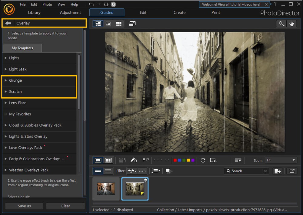 PhotoDirector - Overlay Effects