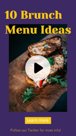 Brunch Menu Ideas Template - Best for Brunch Restaurant 