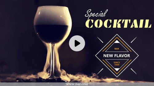 Special Cocktail Menu Template - Best for Cocktail Specials 