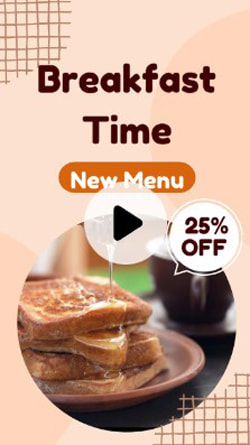 Breakfast Time Template - Best for Advertising in the Morning 