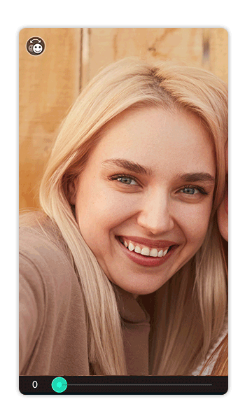 PhotoDirector - Remove Eye Bags with the Slide Bar