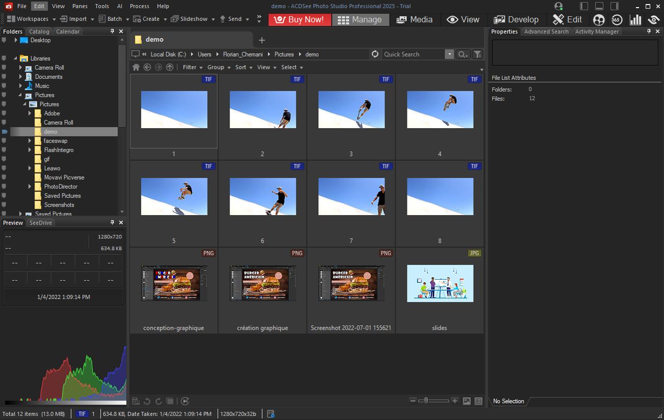 ACDSee Photo Studio Professional Interface