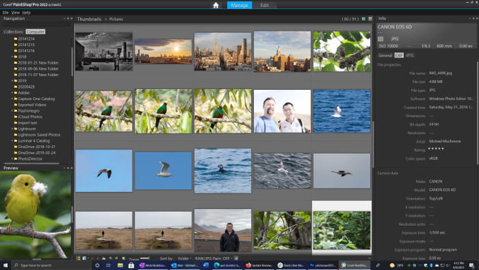 Corel PaintShop Pro Ultimate Interface