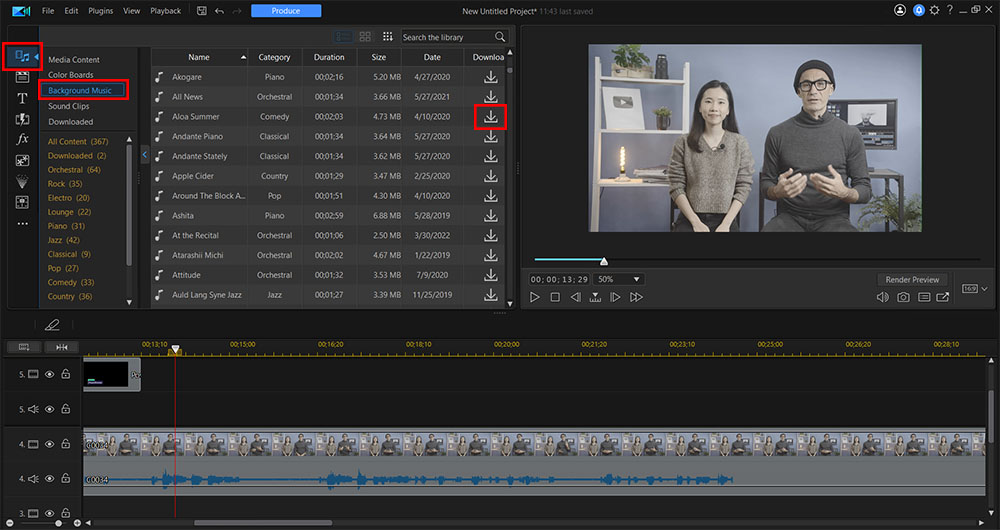 PowerDirector - Media Content