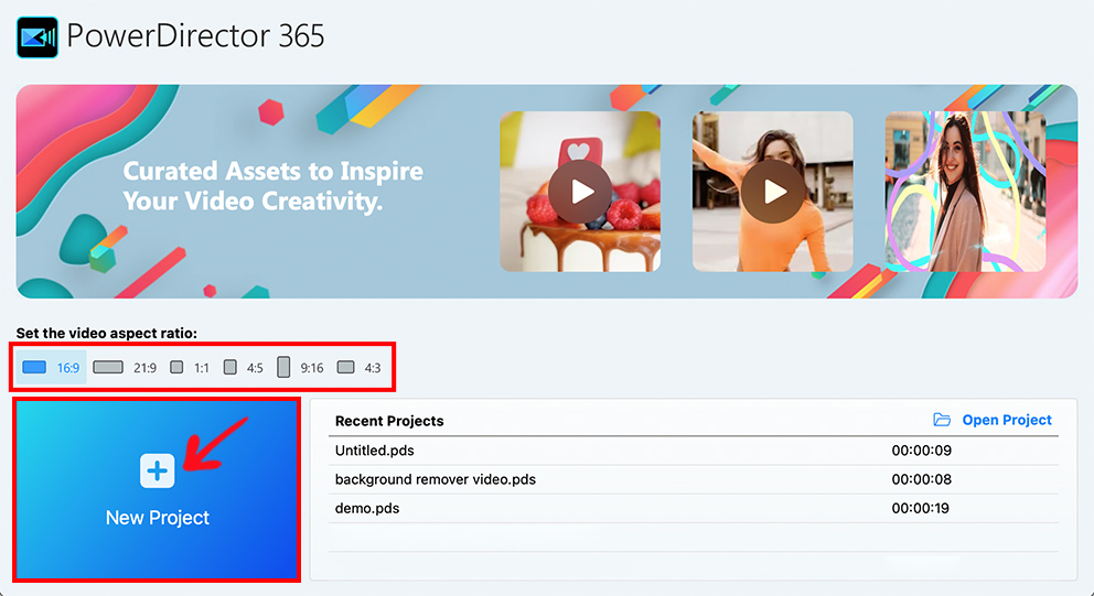 PowerDirector - Import Media