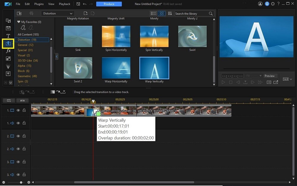 PowerDirector - Transition Room