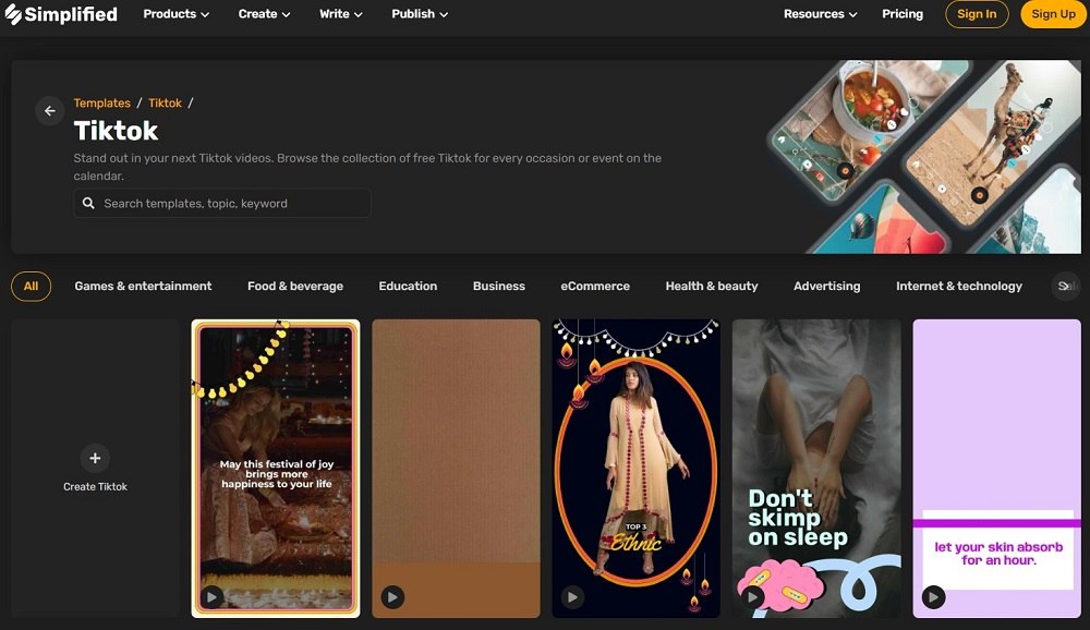 Simplified Interface