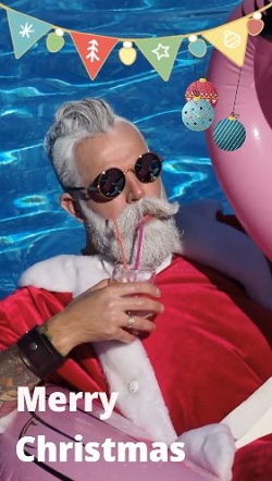 Merry Christmas Template - Best for Funny Santa 