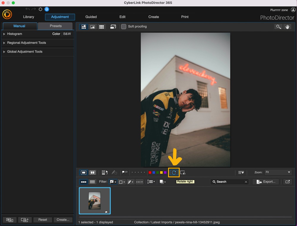 PhotoDirector - Rotate Photos