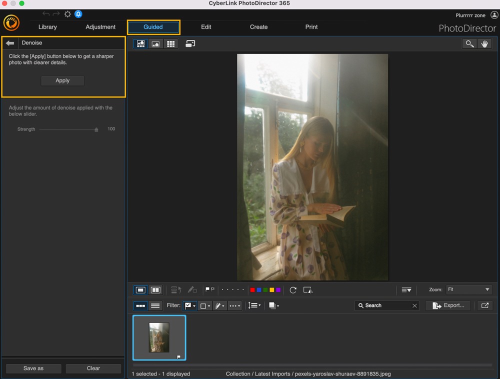 PhotoDirector - Reduce Noise