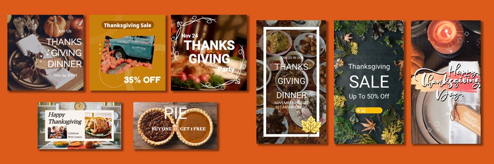 Aesthetic Thanksgiving Invitation Templates