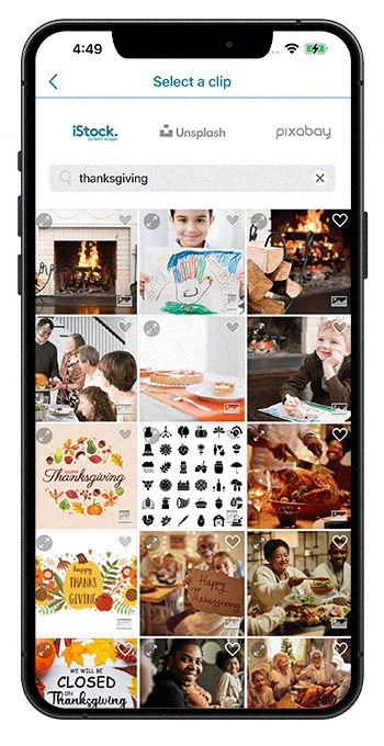 Promeo - Stock Media Library Supported