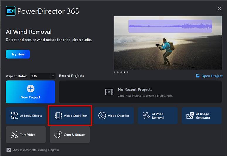 PhotoDirector - Stabilize Video
