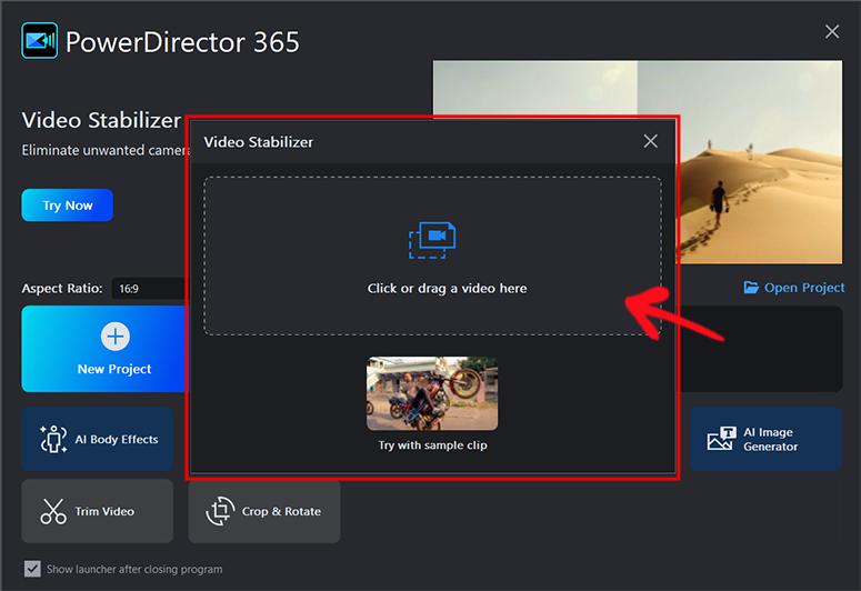 PhotoDirector - Stabilize Video