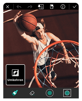 PhotoDirector App - Effekte speichern