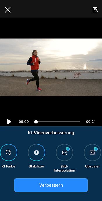 Möglichkeiten zur Verbesserung der Videoqualität in der PowerDirector App