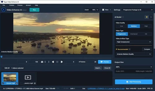 Topaz Labs Video Enhance AI