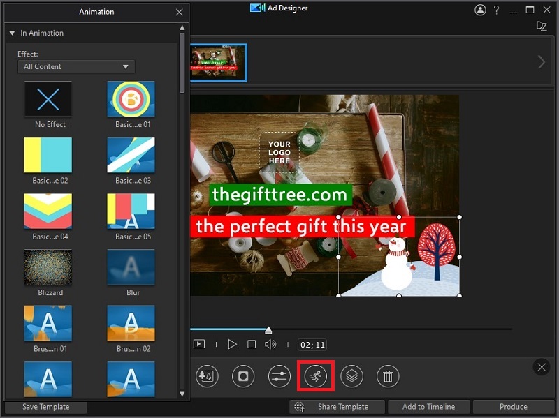 PowerDirector Interface - Animation, PIP Object