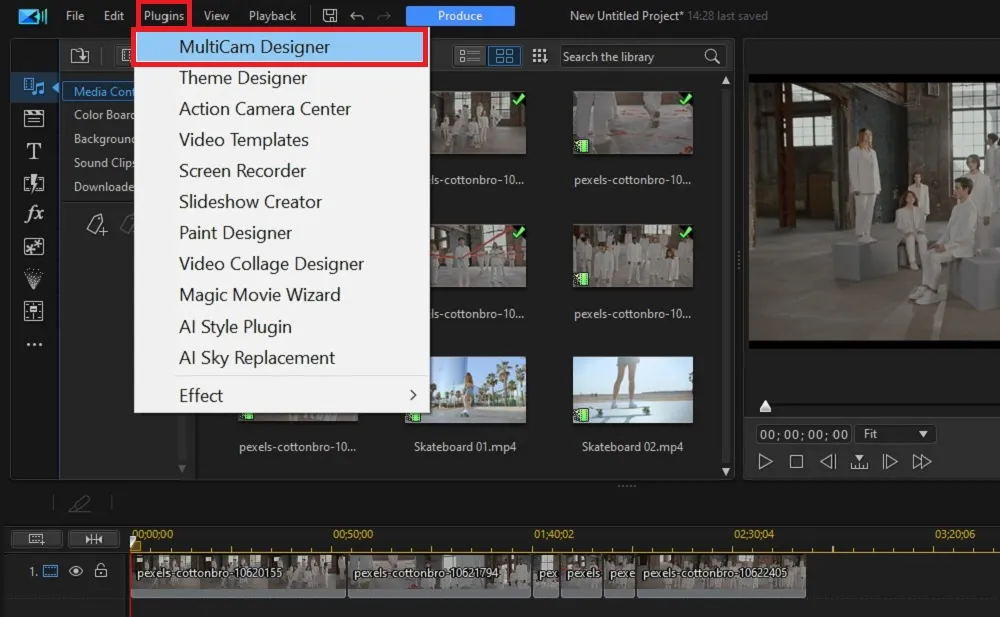 PowerDirector - Multicam Designer