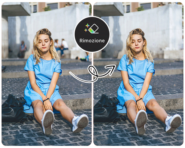 Use the best photo editor app, PhotoDirector to remove any unwanted people from your image