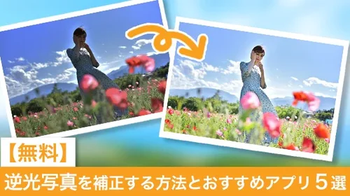 【無料】逆光写真を補正する方法とおすすめアプリ５選【2025年最新版】