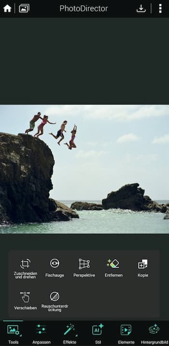 PhotoDirector - Intuitive und leistungsfähige Bildbearbeitungs-App