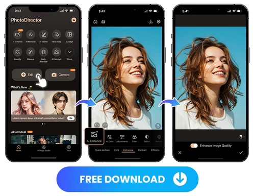 PhotoDirector App - Unblur Photos