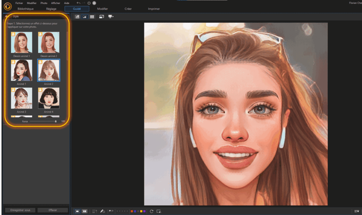 Trasformare le foto in cartoni animati su PC