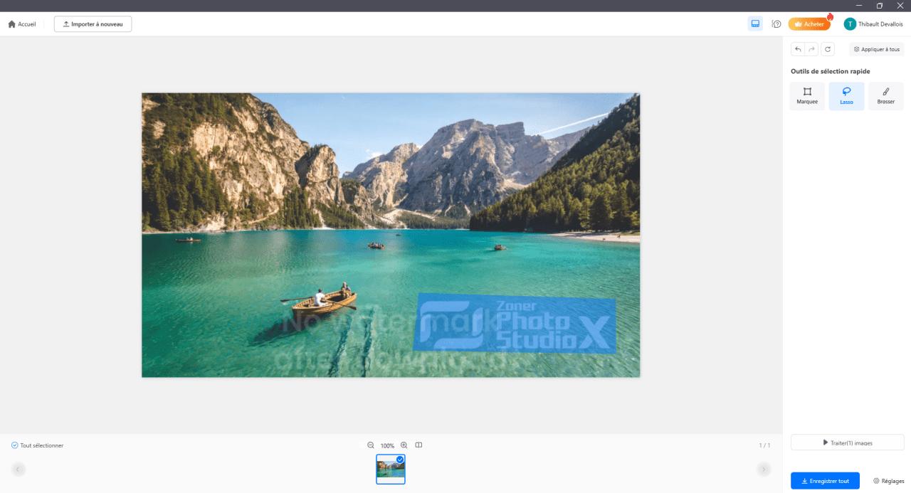 PhotoDirector enlever filigrane