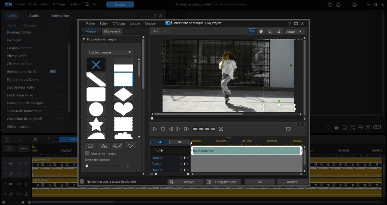 exemple CV vidéo avec PowerDirector