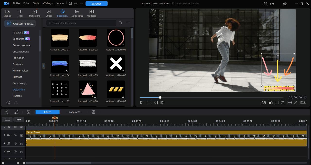 exemple CV vidéo avec PowerDirector