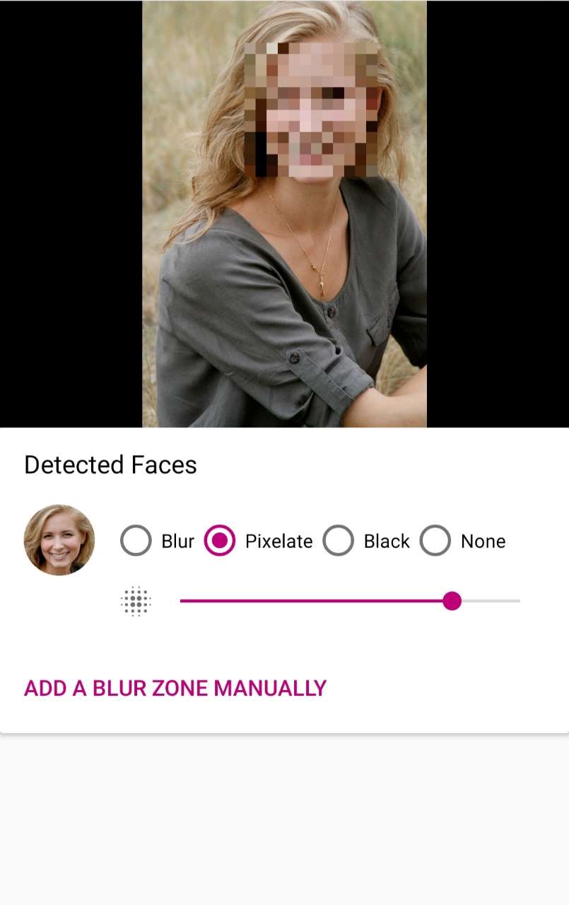 Interface Blur Face