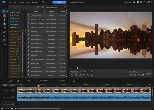 PowerDirector 365 Interface
