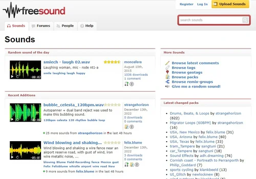Freesound Interface