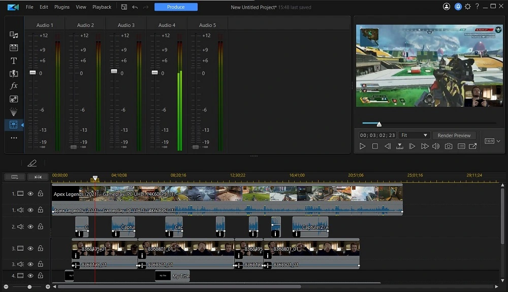 PowerDirector UI - Gaming Channel