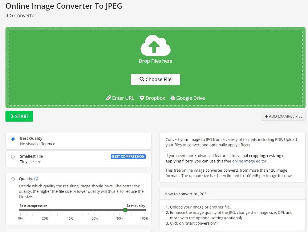 Online-Image-Editor Interface