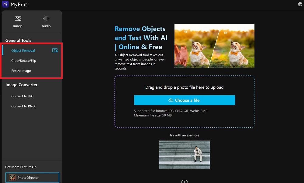 MyEdit - Online Photo Editing Tools
