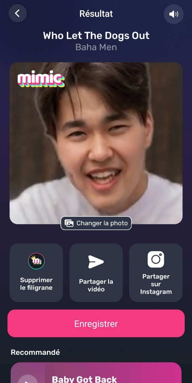 Mimic - Application photo AI