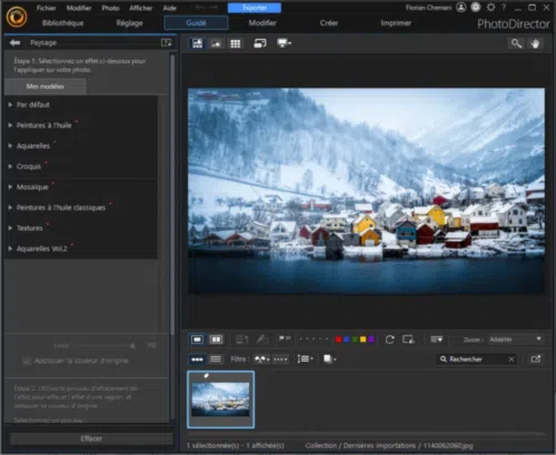 Filtres de peinture via IA sur PC