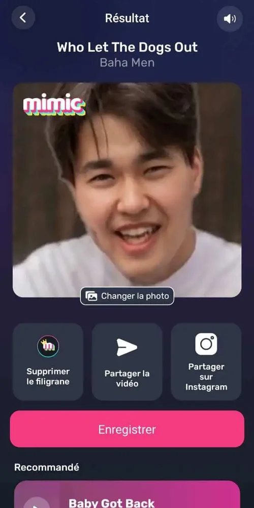 Mimic - Application photo AI