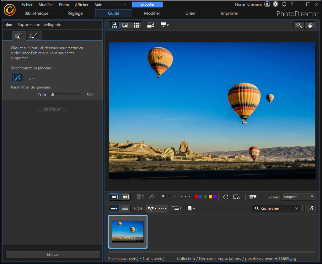 Suppression de contenu via IA sur PC